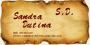 Sandra Dutina vizit kartica
